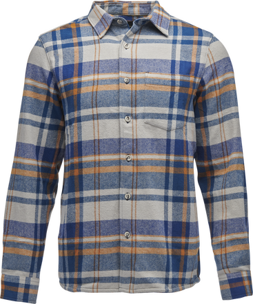 Black Diamond Black Diamond Men's Project Flannel Shirt Pewter-Indigo Plaid Långärmade skjortor S