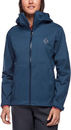 Black Diamond Black Diamond Women's StormLine Stretch Rain Shell Jacket Ink Blue Skaljackor S