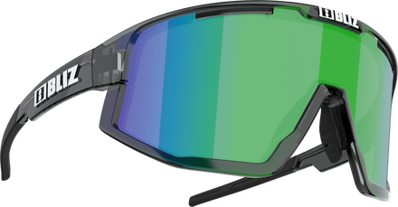 Bliz Bliz Fusion Crystal Black/Brown with Green Multi Sportsbriller OneSize