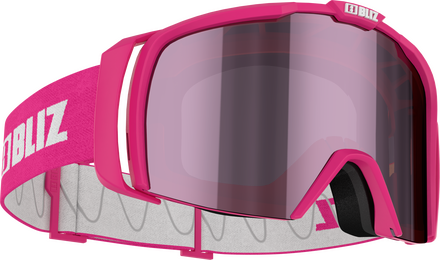 Bliz Bliz Nova Neon Pink/Brown with Pink Multi Skidglasögon OneSize