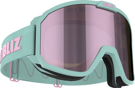 Bliz Bliz Rave Matt Mint/Brown Pink Multi Skidglasögon OneSize