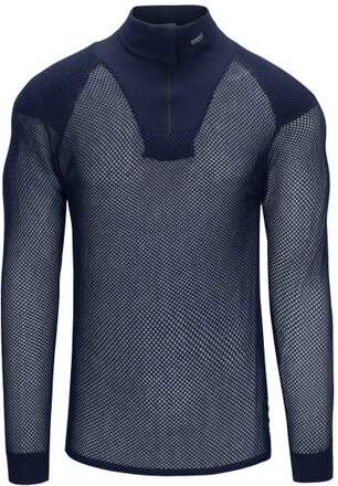 Brynje Brynje Unisex Super Thermo Zip Polo Shirt with Shoulder Inlay Black Underställströjor S