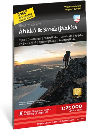 Calazo förlag Calazo förlag Högalpin karta Áhkká & Sarektjåkkå 1:25.000 NoColour Litteratur OneSize