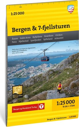 Calazo förlag Calazo förlag Stikart Bergen 1:25.000 NoColour Böcker & kartor OneSize