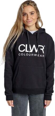 ColourWear ColourWear Women's Core Hood Black Långärmade vardagströjor L