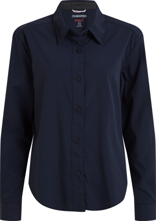 Craghoppers Craghoppers Women's Nosilife Freeda Long Sleeved Shirt Blue Navy Långärmade skjortor 12