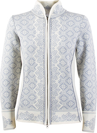 Dale of Norway Dale of Norway Christiania Women's Jacket Offwhite/Metalgrey Langermede trøyer XS