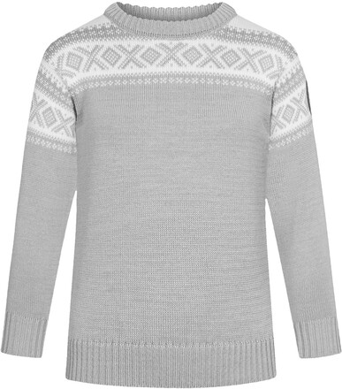 Dale of Norway Dale of Norway Kids' Cortina Sweater Light Charcoal/Offwhite Langermede trøyer 4 år