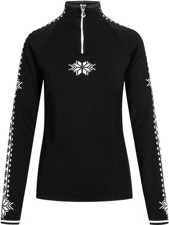 Dale of Norway Dale of Norway Geilo Women's Sweater Black/Offwhite Langermede trøyer XL