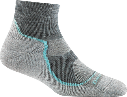 Darn Tough Darn Tough Women's Light Hiker 1/4 Lightweight Hiking Sock Slate Vandringsstrumpor M (38-40.5)