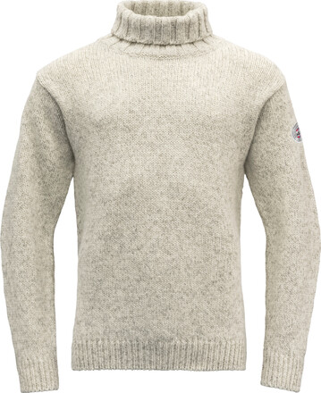 Devold Devold Unisex Nansen Wool High Neck Grey Melange Långärmade vardagströjor XS