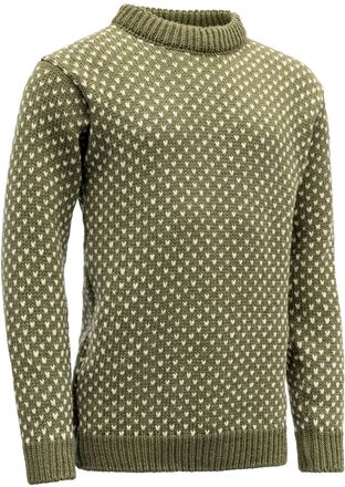 Devold Devold Men's Nordsjø Sweater Crew Neck Olive Langermede trøyer S