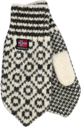 Devold Devold Svalbard Mittens Offwhite/Anthracite Vardagshandskar XL