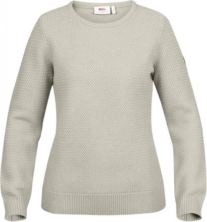 Fjällräven Fjällräven Women's Övik Structure Sweater Egg Shell/Grey Langermede trøyer XS