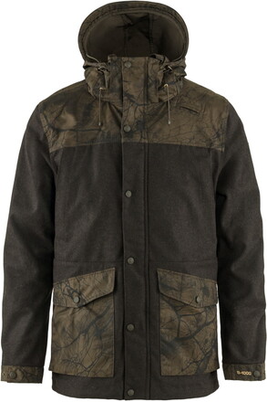 Fjällräven Fjällräven Men's Värmland Wool Jacket Dark Olive/Dark Olive Ovadderade jaktjackor M