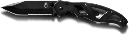 Gerber Gerber Paraframe II Tanto Folder, Serrated, GB Black Knivar OneSize