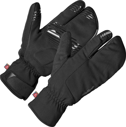 Gripgrab Gripgrab Nordic 2 Windproof Deep Winter Lobster Gloves Black Treningshansker M