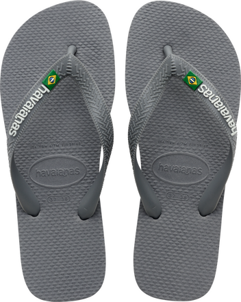 Havaianas Havaianas Men's Brasil Logo Steel Grey/Grey Sandaler 45/46