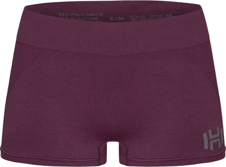 Hellner Hellner Women's Jertta Seamless Boxers Grape Wine Underkläder S/M