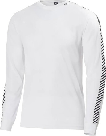 Helly Hansen Helly Hansen Men's HH Lifa Stripe Long-Sleeve Crew Base Layer White Undertøy overdel XS