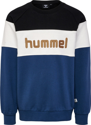 Hummel Hummel Kids' hmlCLAES Sweatshirt Dark Denim Langermede trøyer 128