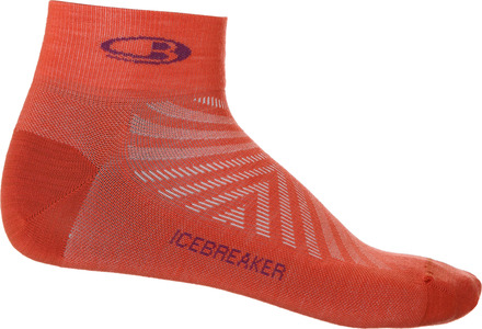 Icebreaker Icebreaker Men's Run+Ultralight Mini Vibrant Earth/Go Berry Träningsstrumpor L