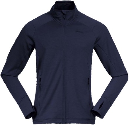 Bergans Bergans Men's Ulstein Wool Jacket Navy Blue Mellomlag trøyer XL