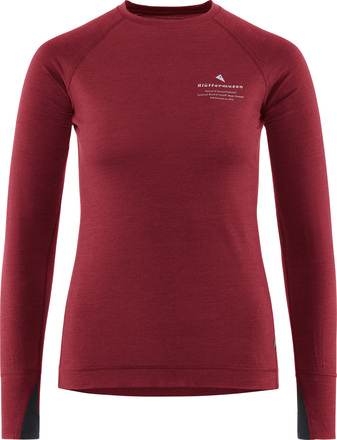 Klättermusen Klättermusen Women's Fafne Crew Dark Russet Underställströjor M