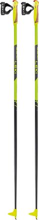 Leki Leki Juniors' PRC Neonyellow-Black-Light Anthracite Längdskidstavar 120 cm