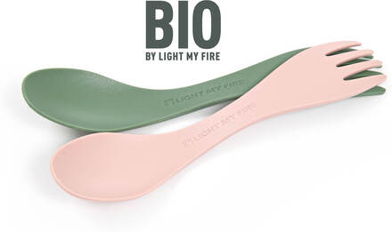 Light My Fire Light My Fire Spork Little Bio 2-pack Sandy Green/Dusty Pink Serveringsutstyr OneSize