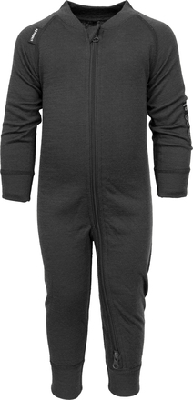 Lindberg Lindberg Kids' Merino Overall Black Melange Underställ 62/68