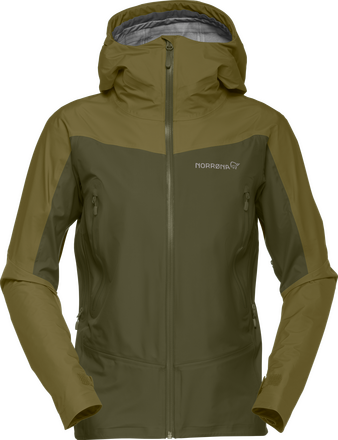 Norrøna Norrøna Women's Falketind Gore-Tex Jacket Olive Drab/Olive Night Skalljakker M