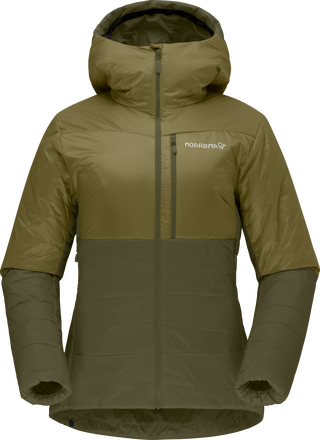 Norrøna Norrøna Women's Falketind Thermo60 Hood Olive Drab/Olive Night Varmefôrede jakker XS