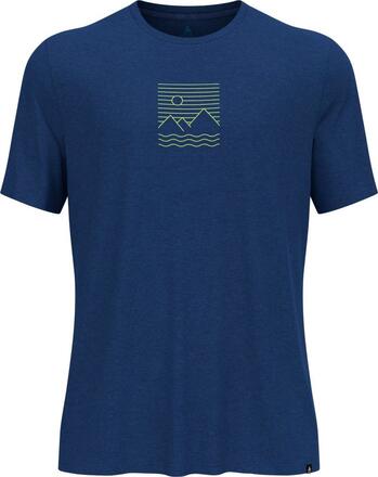 Odlo Odlo Men's Ascent Sun Sea Mountains T-Shirt Limoges Melange Kortermede trøyer L