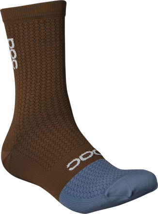POC POC Flair Sock Mid Jasper Brown/Calcite Blue Träningsstrumpor Large/43-45