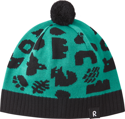 Reima Reima Kids' Beanie Kuviot Dark Aqua Luer 56/58 cm