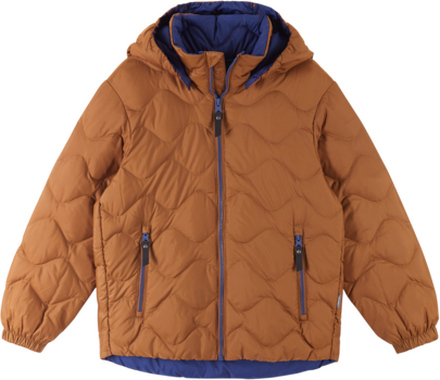 Reima Reima Kids' Fossila Down Jacket Cinnamon Brown Dunfyllda mellanlagersjackor 104 cm