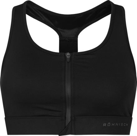Röhnisch Röhnisch Women's Front Zip Sportsbra Black Underkläder M