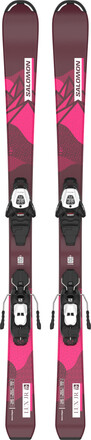 Salomon Salomon Junior Ski Set L Lux M + L6 GW J2 80 PM Bordeau/Pink Alpinski 140