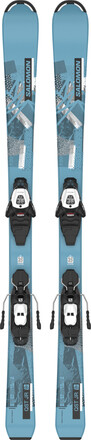 Salomon Salomon Junior Ski Set L Qst M + L6 GW J2 80 PM Blue/Grey Alpinski 130