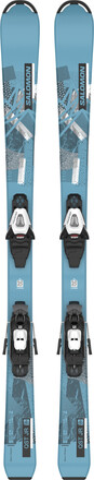 Salomon Salomon Junior Ski Set L QST S + C5 GW J75 PM Blue/Grey Alpinski 120