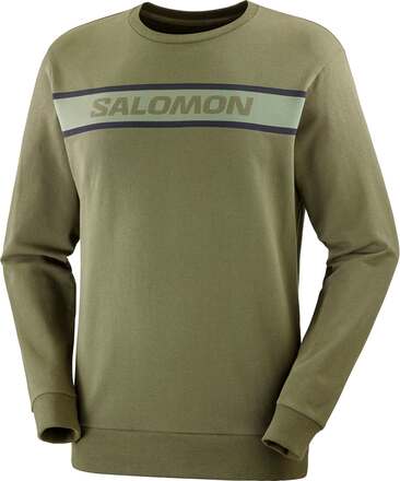 Salomon Salomon Men's Essential Crew Neck Forest Night/Grape Leaf Långärmade vardagströjor L
