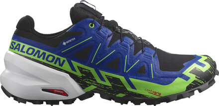 Salomon Salomon Unisex Spikecross 6 GORE-TEX Black/Surf The Web/Green Gecko Løpesko 40 2/3