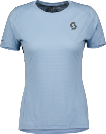 Scott Scott Women's Shirt Trail Run Ss Glace Blue Kortermede treningstrøyer L