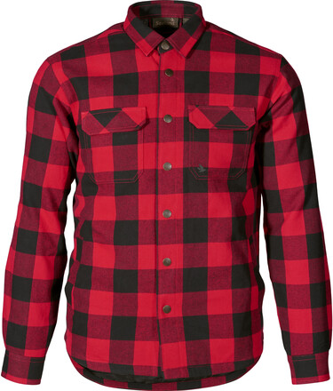 Seeland Seeland Men's Canada Shirt Red Check Langermede skjorter S