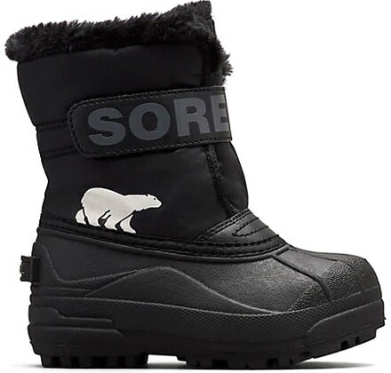 Sorel Sorel Kids' Toddler Snow Commander Black, Charcoal Vintersko 22