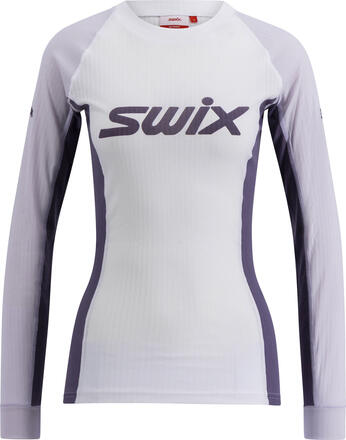 Swix Swix Women's RaceX Classic Long Sleeve Bright White/ Dusty Purple Undertøy overdel XL