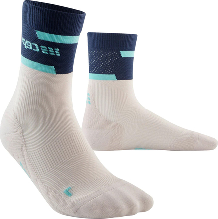 CEP CEP Men's Run Compression Mid Cut Socks 4.0 Blue/Off White Träningsstrumpor 45-48