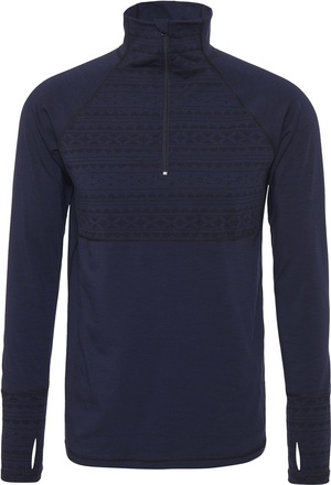 Varg Varg Men's Åstol Base Layer Top Midnight Blue Undertøy overdel S