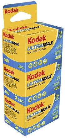 Kodak Ultramax 400 135-36 3-Pack, Kodak